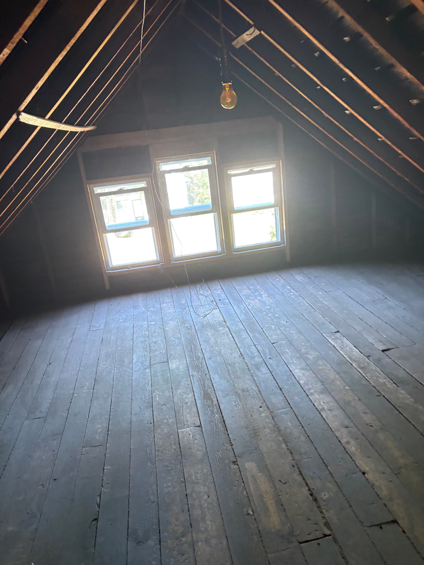 Junk Removal • Attic Cleanout — Same attic after cleanout and removal
